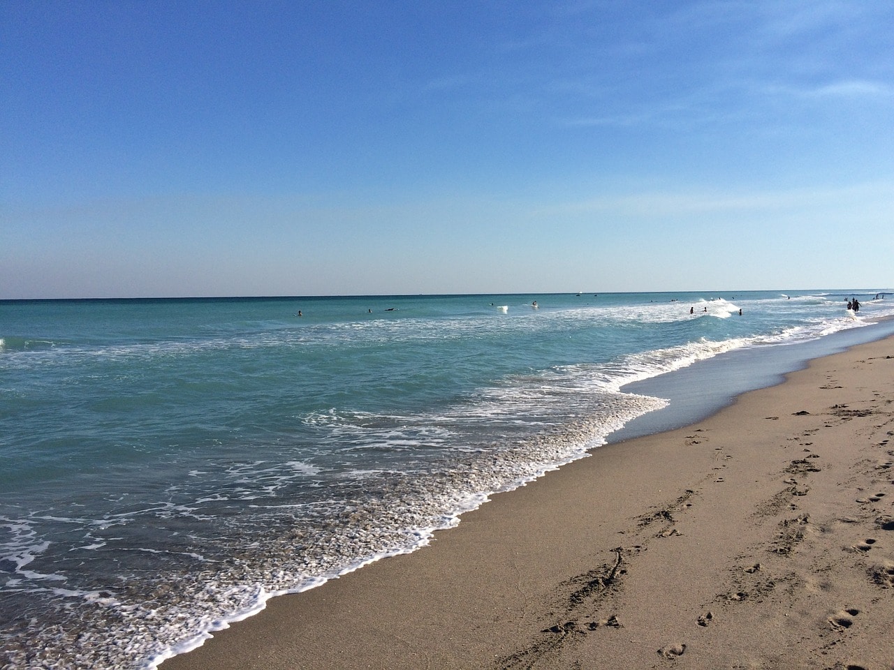 Bark Beach at Boca Raton, Florida, USA - a dog beach near Fort Lauderdale